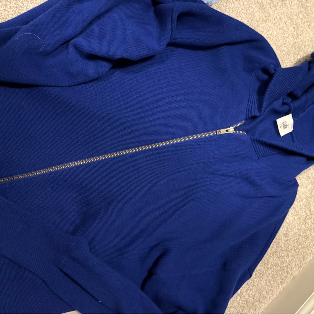 Blue Zip-Up Sweater